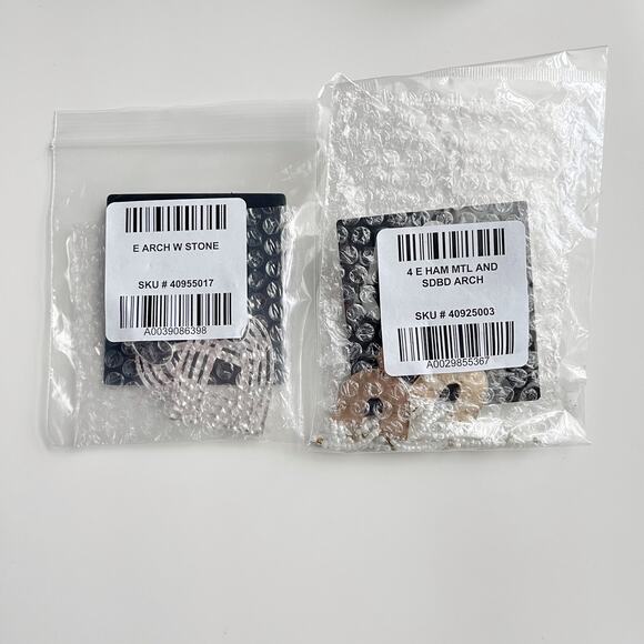 Torrid Geometric Arch Earrings - Beaded Metal Dangle Statement Jewelry Beads - Picture 4 of 6